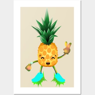 Pineapple Posters and Art